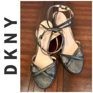 DKNY Rosalia Open Toed Heeled Strappy Sandals Shoes
